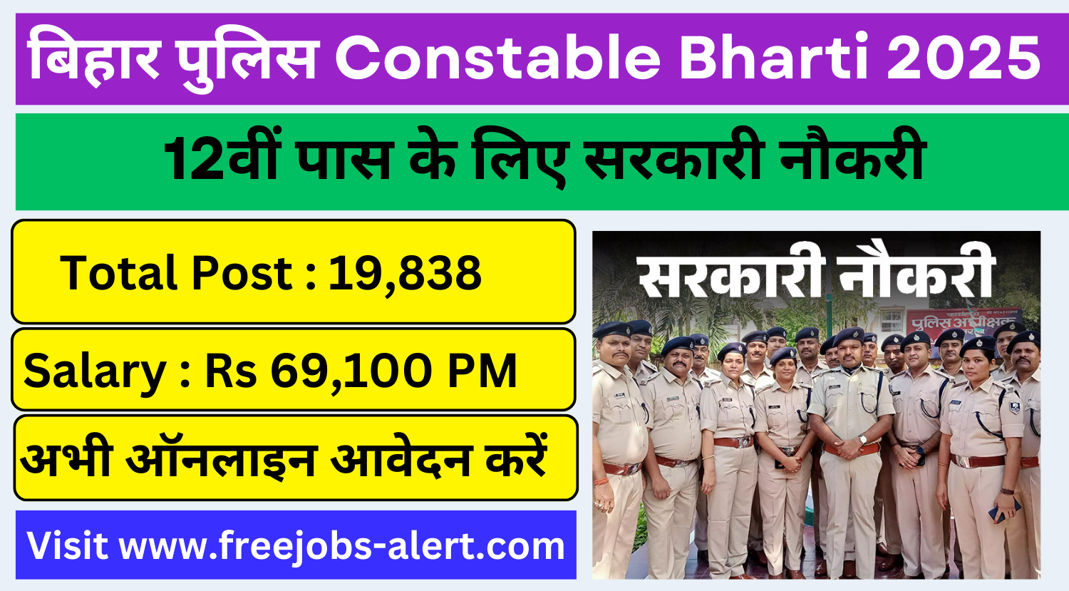 CSBC Bihar Police Constable Recruitment 2025